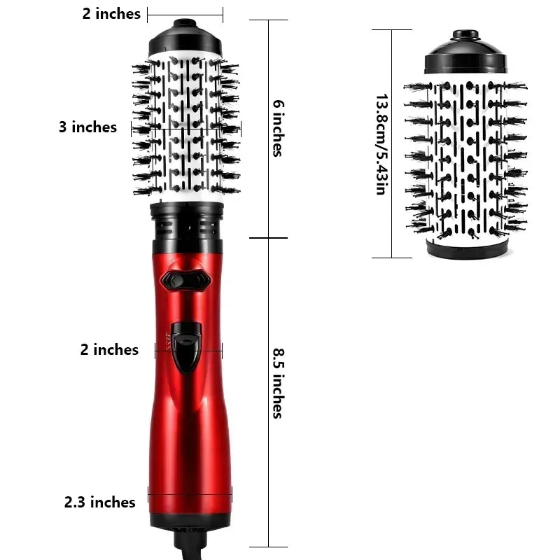 SECADOR DE CABELO ELÉTRICO ROTATIVO 3 EM 1